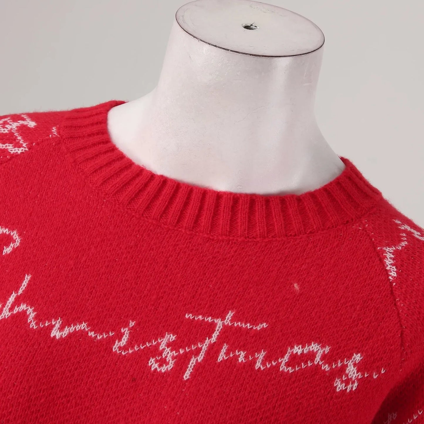 Elegant Full Sleeve O-Neck Casual Jacquard Dress Christmas Sweater