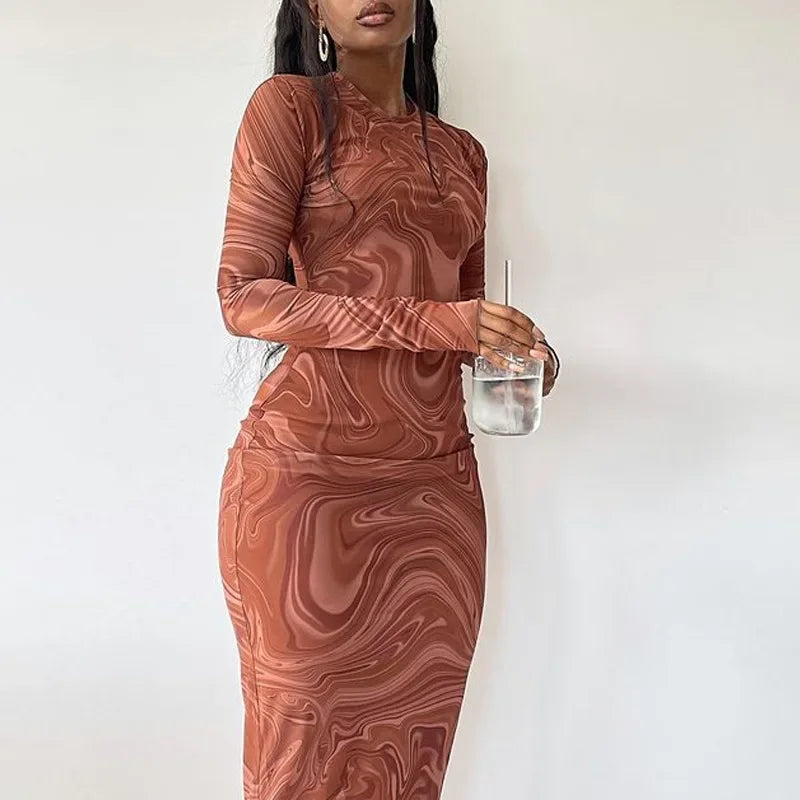 Satin Autumn Winter Elegant Birthday Club Fit Midi Dresses