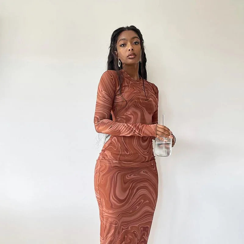 Satin Autumn Winter Elegant Birthday Club Fit Midi Dresses