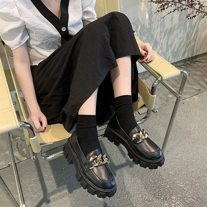 Suede Platform Non-Slip Walking Casual Trend Spring Autumn Flats Loafers