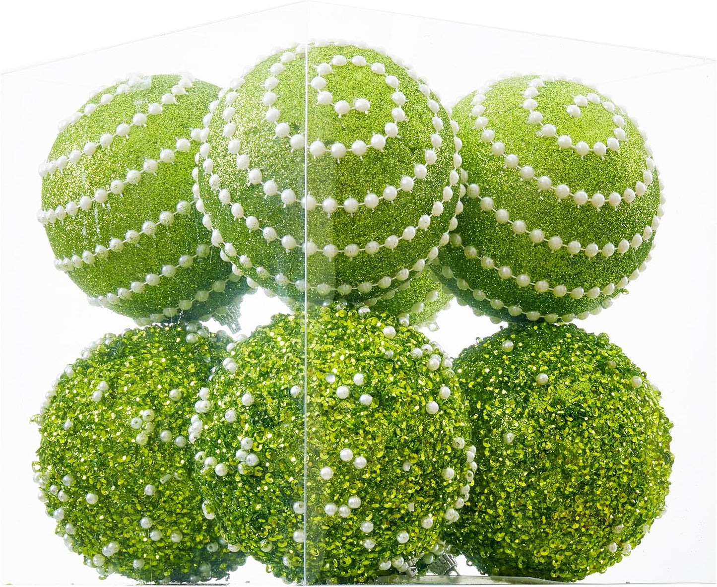 Shatterproof Red Christmas Ball Ornaments - Set of 12 - 70mm/2.76" - Holiday Party Decorations