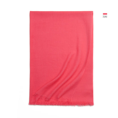 Thick Warm Elegant Plain Wool Cozy Scarf