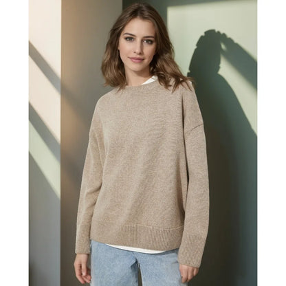 Autumn Winter Pullovers Oversize Solid Warm Long Sleeve Sweater