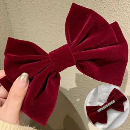 Red Velvet Elegant Fashion Ponytail Christmas Hair Accessory