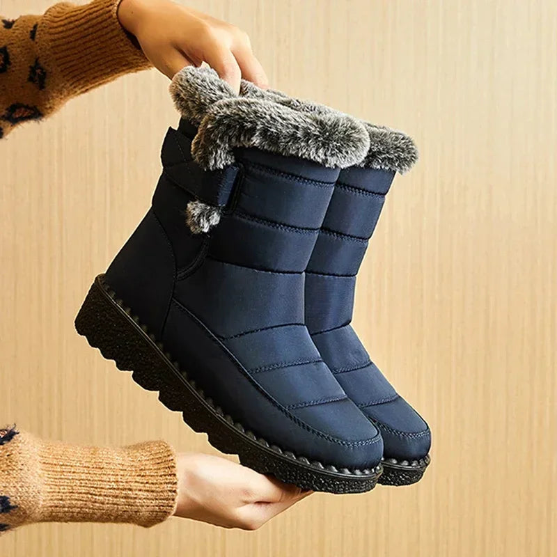 Snow Plush Platform Flat Keep Warm Casual Plus Size Snow Boot