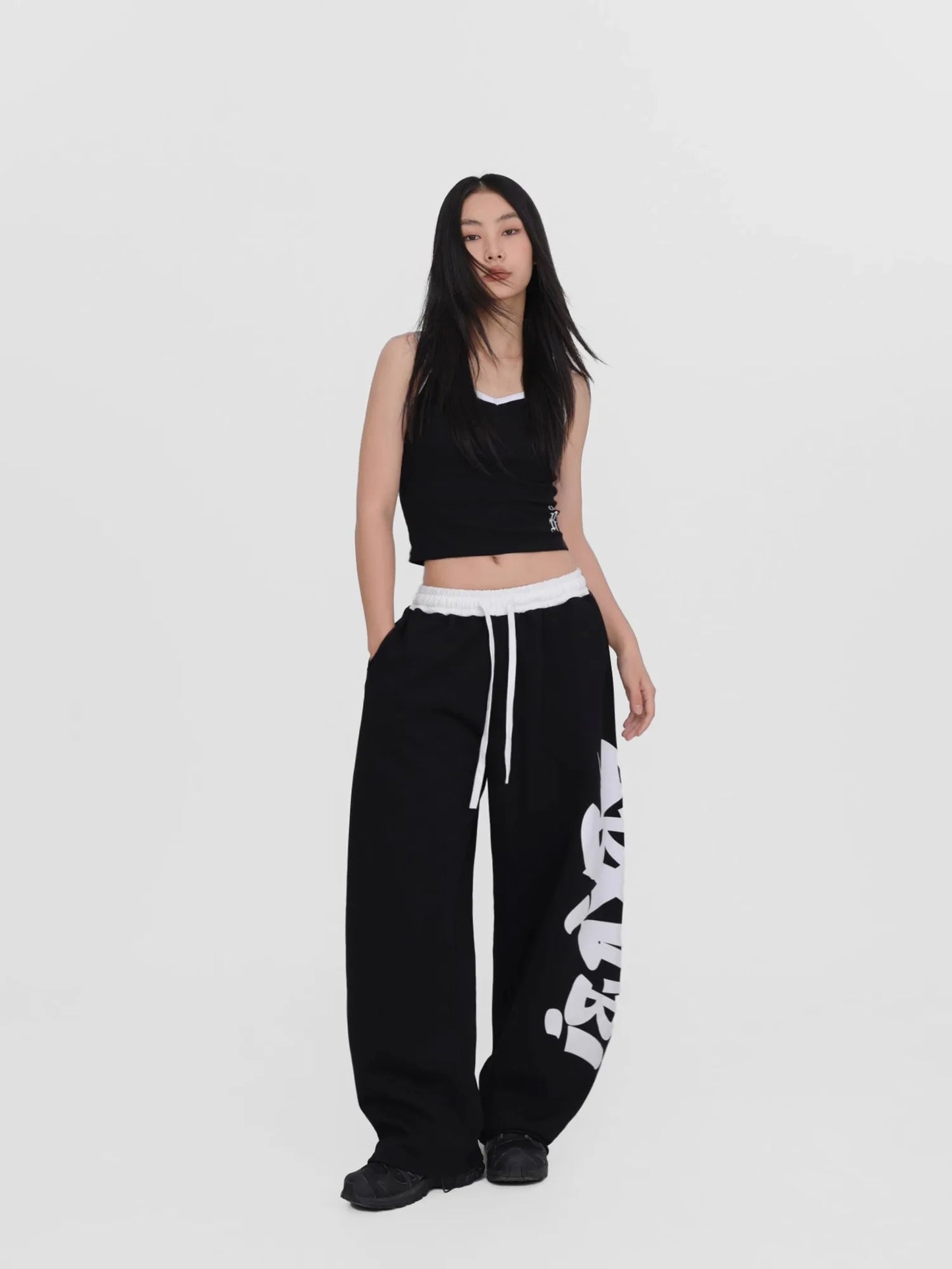 Street Dance Black Graffiti Halloween Pants