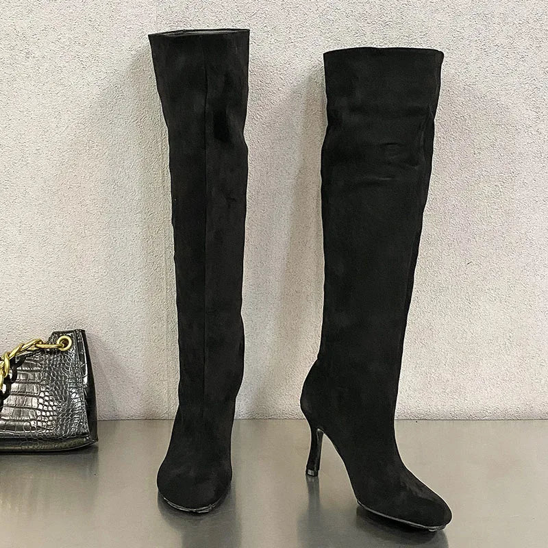 Designer Stylish Comfortable Fashionable Elegant Trendy Pointed Toe Knee High Boots