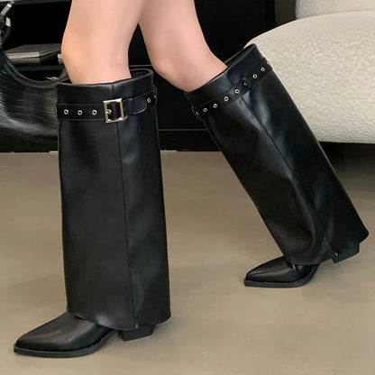 Trendy Stylish Sexy Comfortable Unique Soft Pointed Toe Knee High Boots