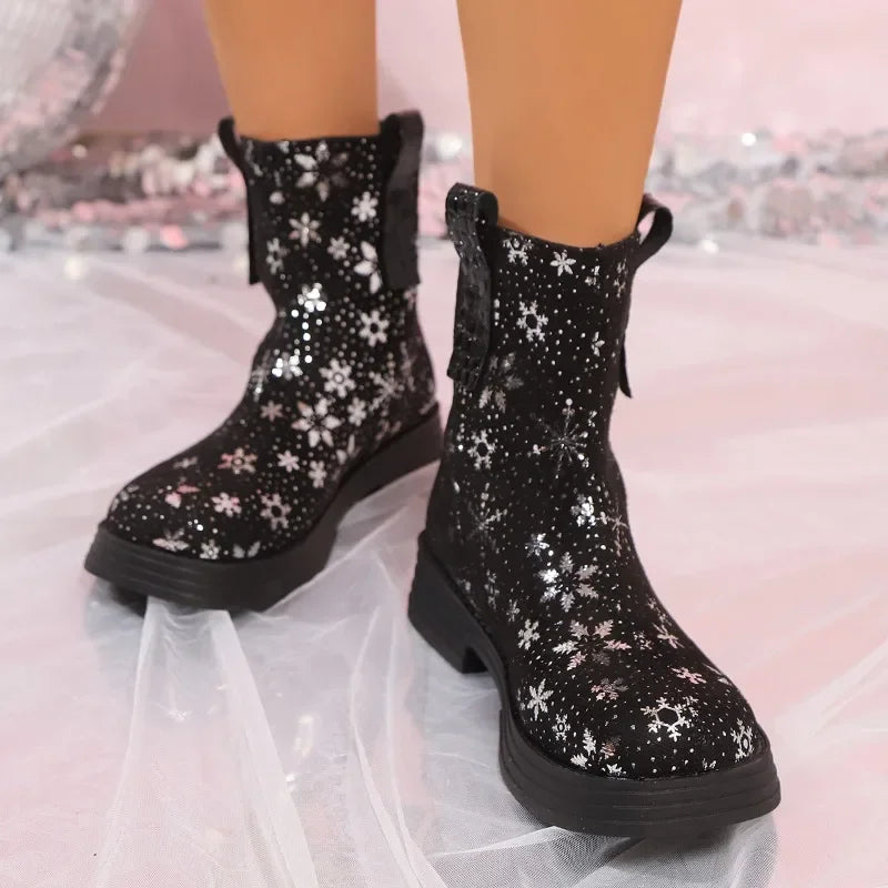 Trendy Stylish Latest Designer Comfortable Versatile Punk Goth Snow Boot