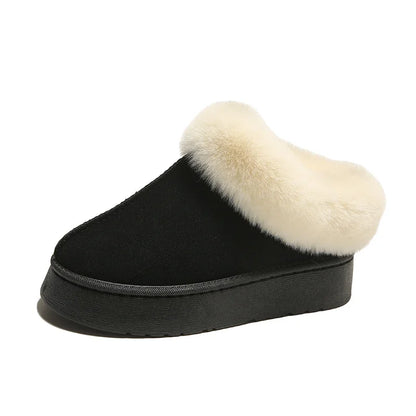 Faux Fur Non-Slip Warm Fashion Short Comfortable Platform Snow Boot