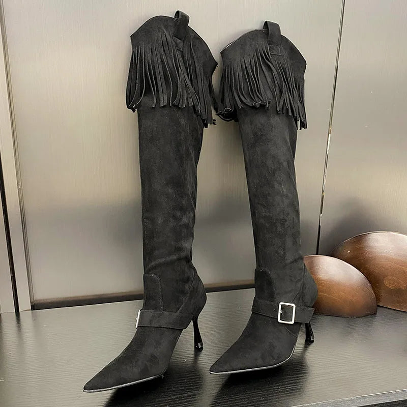 Retro Fashionable Elegant Stylish Unique Chic Comfortable Knee High Boots