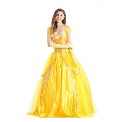 Halloween Belle Beauty and the Beast Adult Princess Female Anime Cosplay Costume