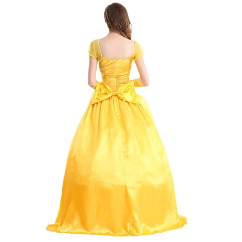 Halloween Belle Beauty and the Beast Adult Princess Female Anime Cosplay Costume