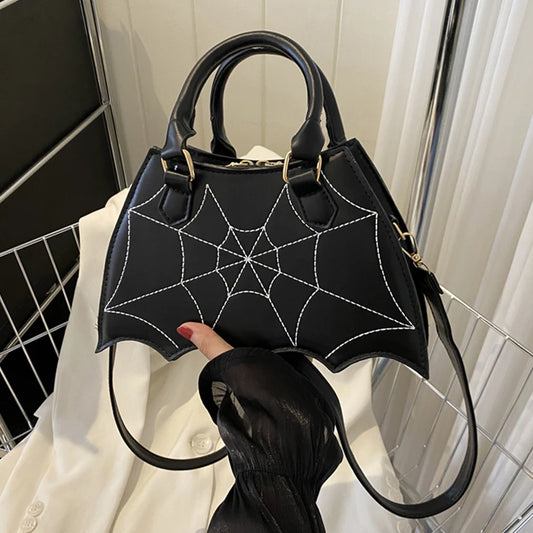 Halloween Novelty Fashion Bat WingCreative PU Leather Women's Crossbody Bag