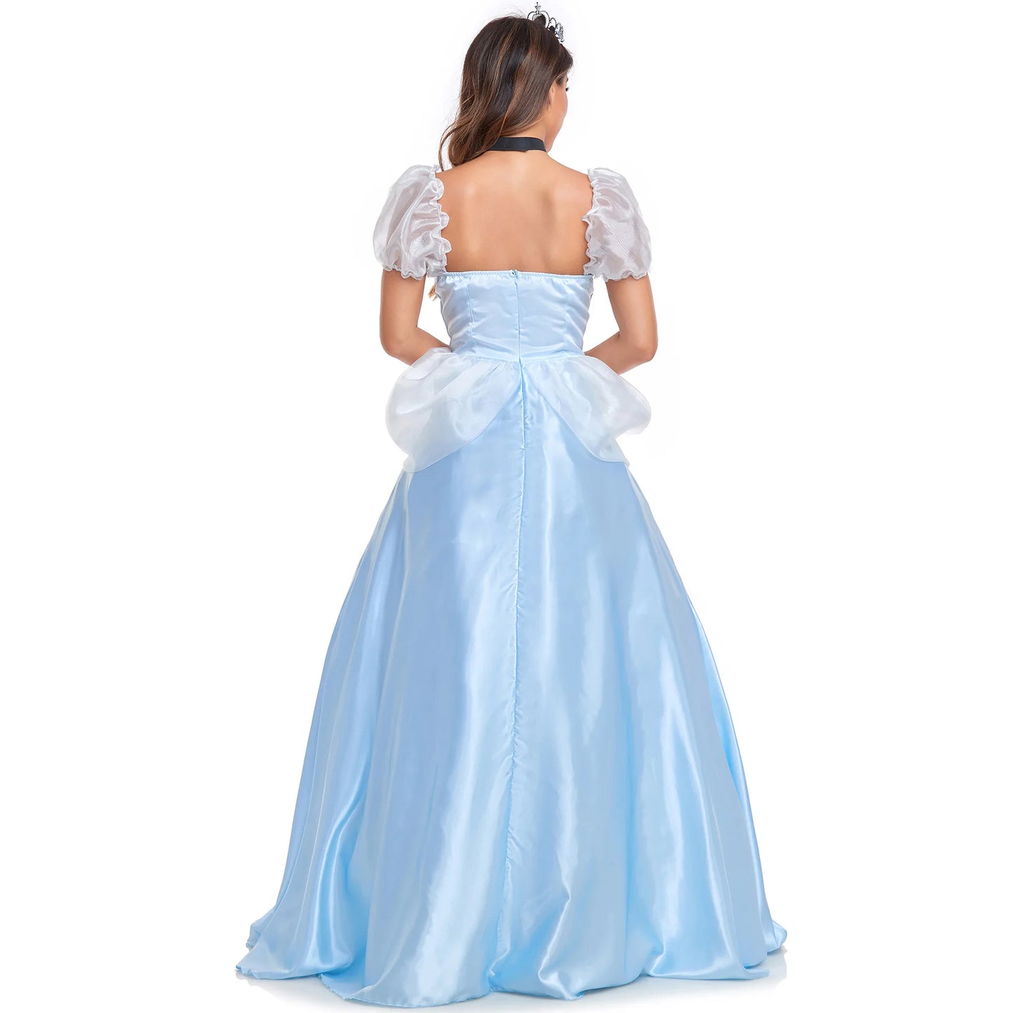 Women Halloween Cinderella Princess Fairy Tales Sexy Goddess Cosplay Long Dress Costume