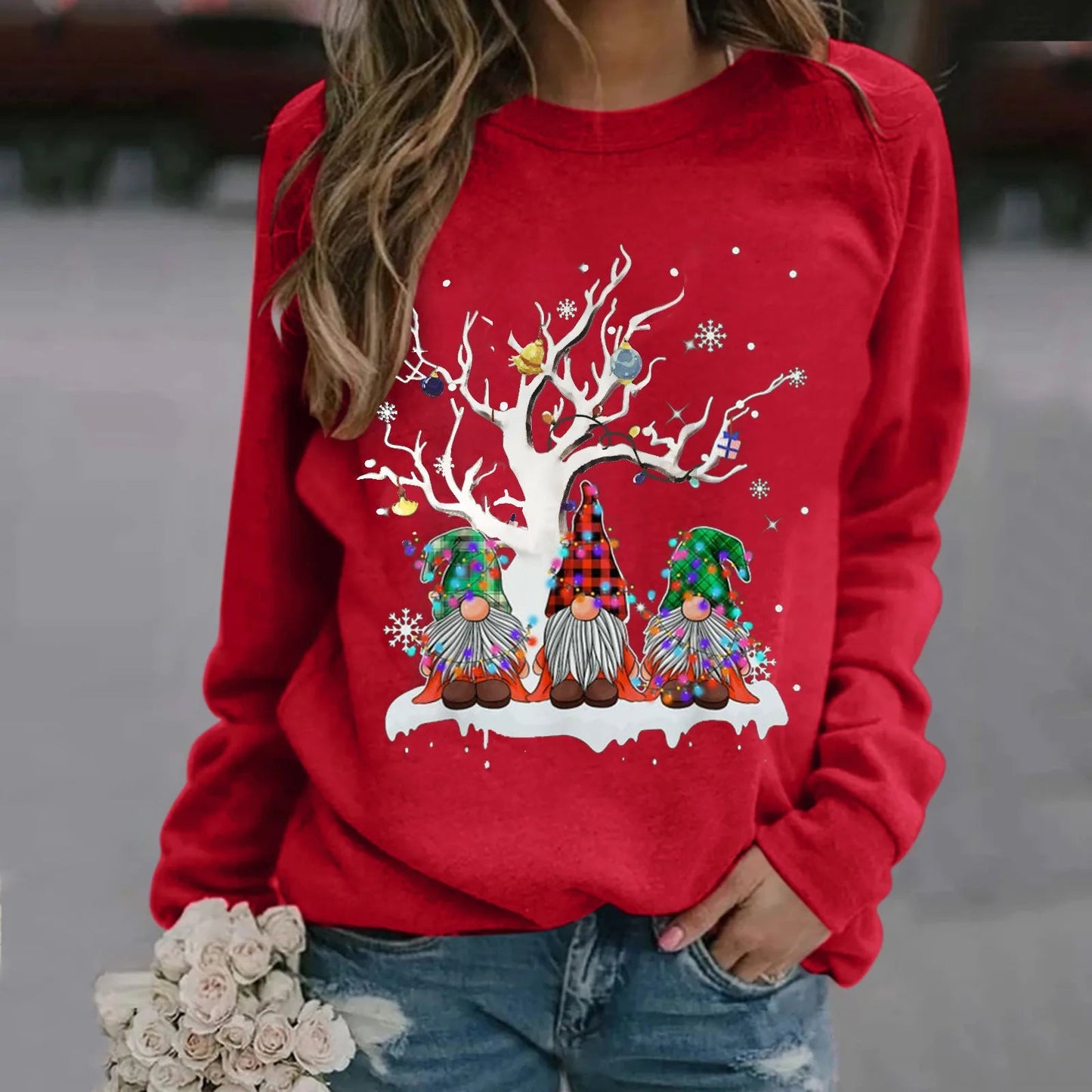 Oversize Workout Ugly Xmas Long Sleeve Christmas Hoodie