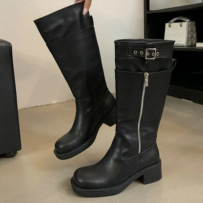 Stylish Elegant Unique Comfortable Designer Pointed Toe Knee High Boots