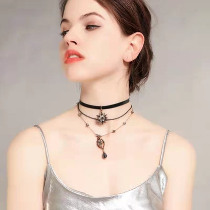 Harajuku Dark Lolita Gothic Steam Punk Choker Necklace