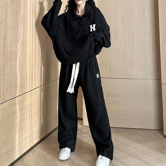 Knit Cozy Stylish Comfortable Relaxed Trendy Casual Simple Suit