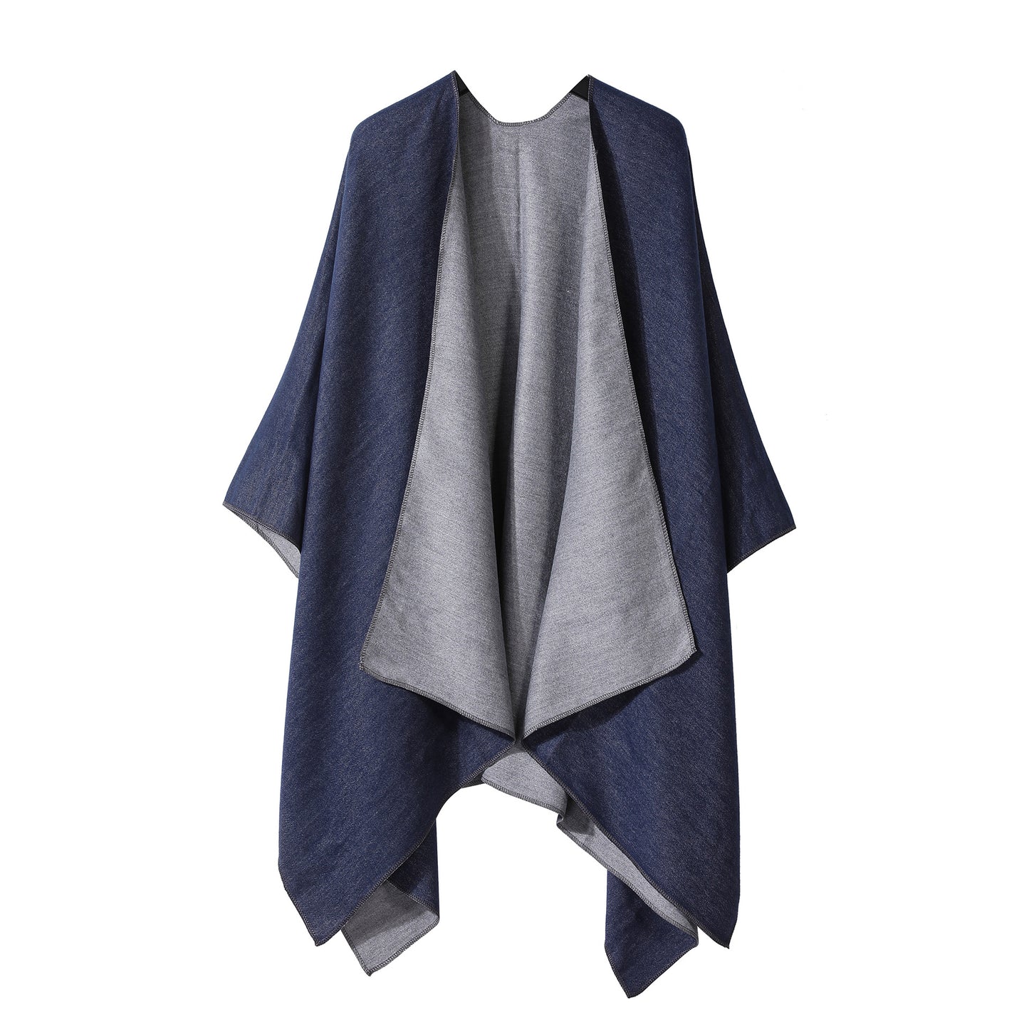 Plain-colored Double-sided Cape Autumn Winter Simple Scarf