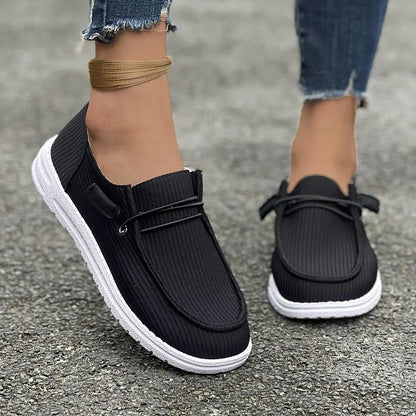 Anti-Slip Flat Casual Walking Spring Autumn Round Toe Plus Size Flats Loafers