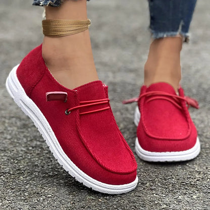 Anti-Slip Flat Casual Walking Spring Autumn Round Toe Plus Size Flats Loafers