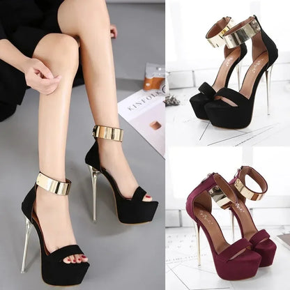 Glamorous Sexy Women’s 16CM High Heel Summer High Platform Open Toe High Heel