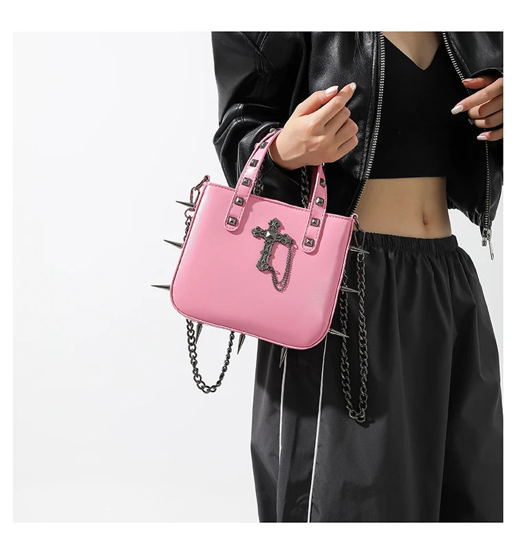 Sharp Rivets Gothic Goth Dark Metal Punk Cute Harajuku Bag