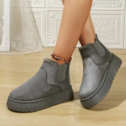 New Warm Rubber Thick Sole Comfortable Casual Snow Boot