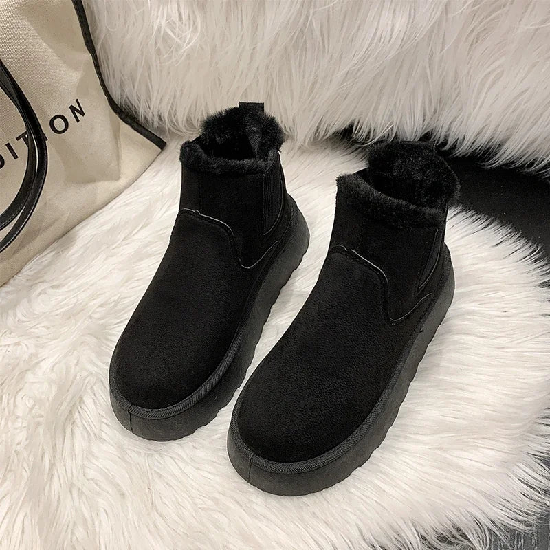 New Warm Rubber Thick Sole Comfortable Casual Snow Boot