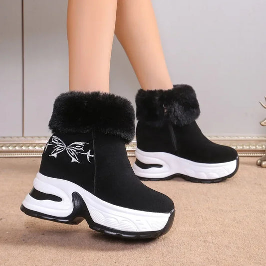 Thick Bottom Warm Comfortable Plush Fashionable Ankle Snow Boot