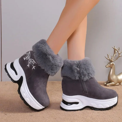 Thick Bottom Warm Comfortable Plush Fashionable Ankle Snow Boot