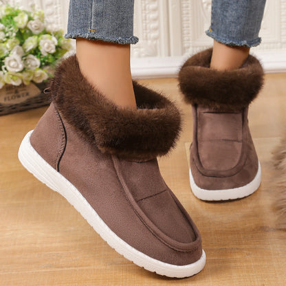 Women Boots Winter New Thickening Plush Warm Snow Boots Women  Plus Size Comfortable Soft Cotton Shoes for Women Botas De Mujer