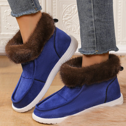 Women Boots Winter New Thickening Plush Warm Snow Boots Women  Plus Size Comfortable Soft Cotton Shoes for Women Botas De Mujer