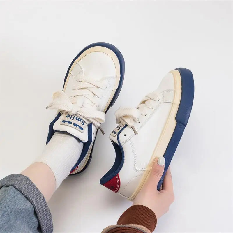 Women Summer Autumn Thick Soled Raised Canvas Shoes Breathable Versatile Student Sport Flats Sneakers Outdoor Trainers Footwear