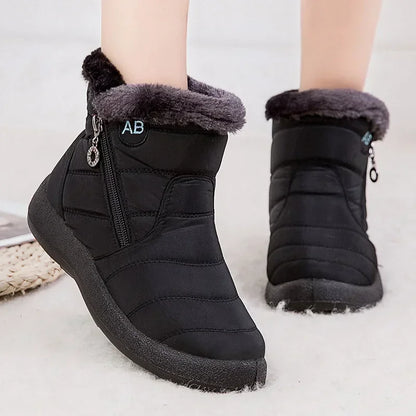 Women's Boots Warm Winter Boots Ankle Fur Bota Feminina Winter Shoes for Women Waterproof Snow Boots Female Short Botines