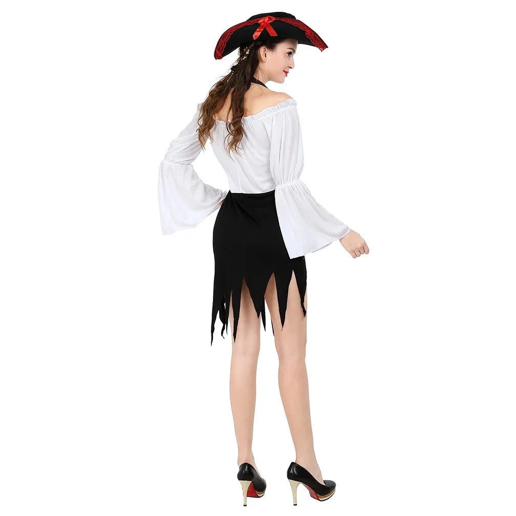 Pirate Viking Captain Cosplay Renaissance Masquerade Fancy Dress Costume