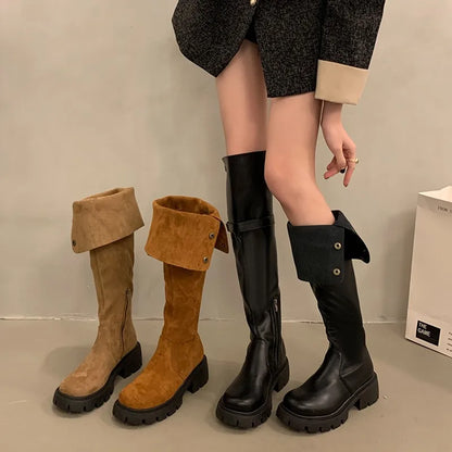 Elegant Fashionable Chic Stylish Trendy Comfortable Pointed Toe Knee High Boots