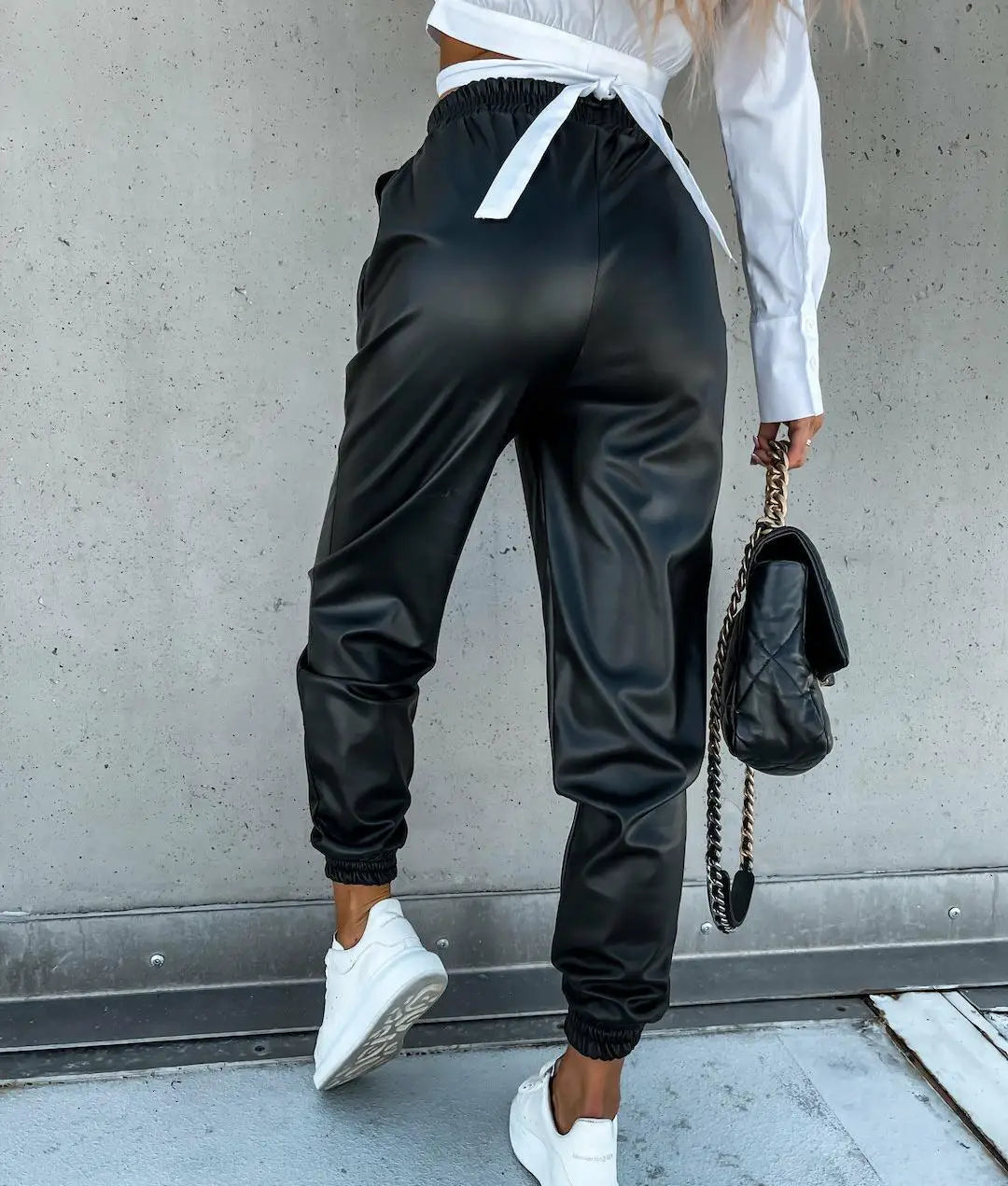 Fall Winter Women's Casual Trousers Solid Color Sweatpants