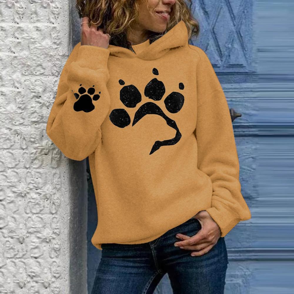 DressBetty - Dog Paw Print Hoodies