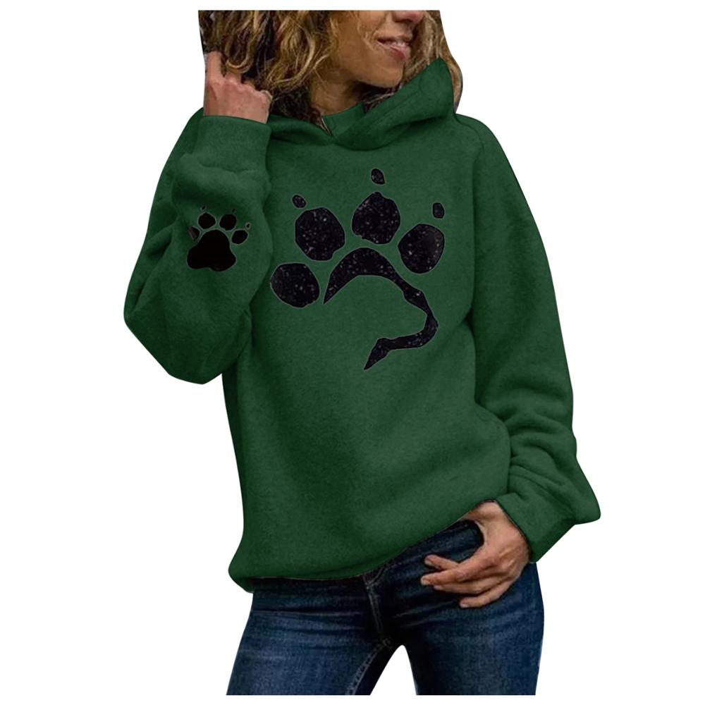 DressBetty - Dog Paw Print Hoodies