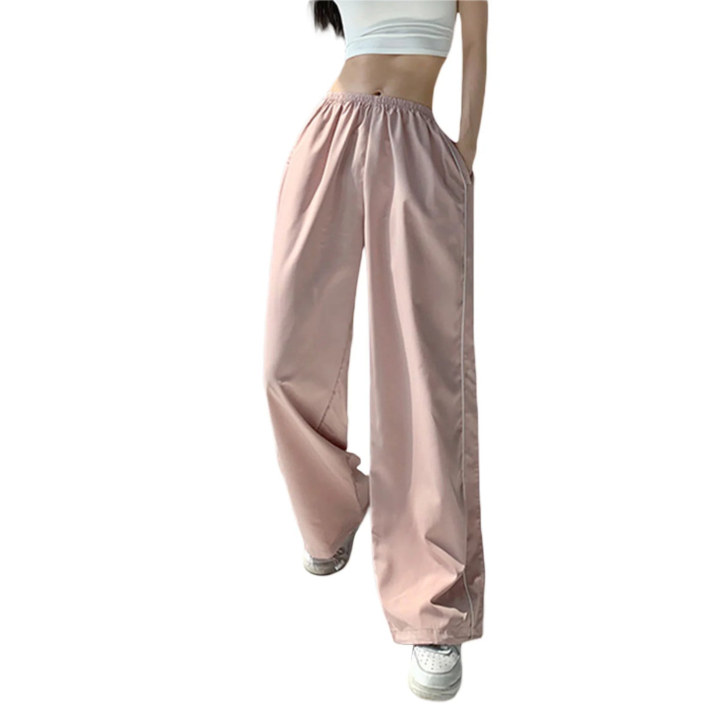 Loose Y2K Baggy Cargo  Drawstring Elastic Low Waist Sweatpants